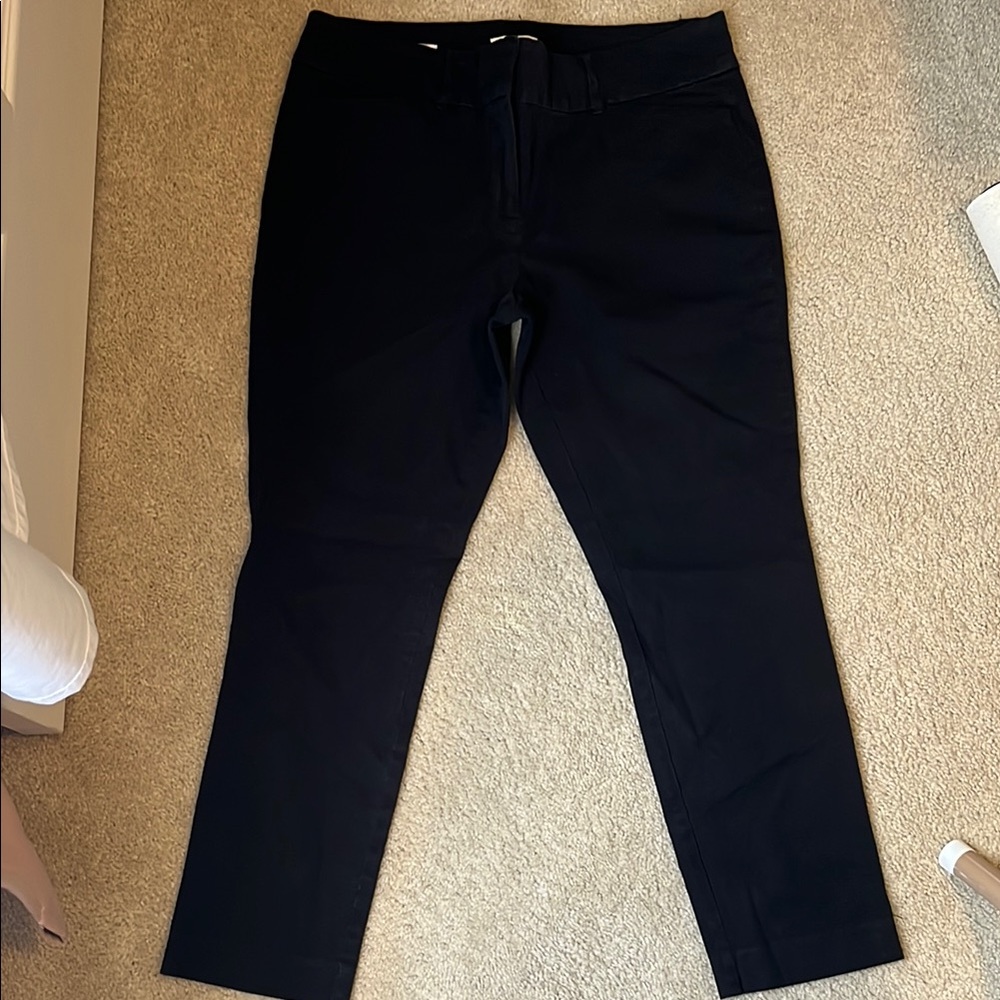 LOFT Black Chinos Classic Straight-Leg
